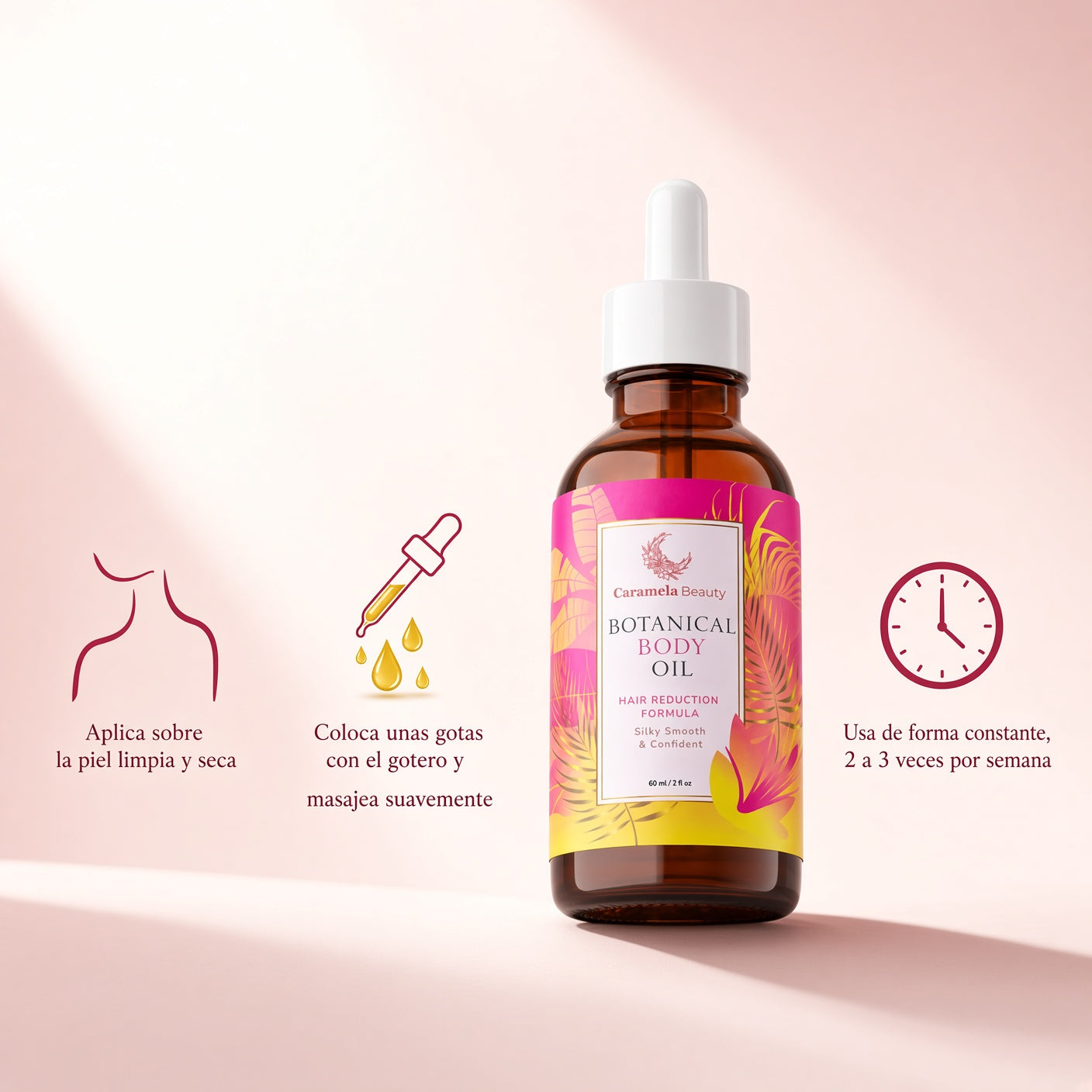 Aceite de Cyperus Rotundus Natural-Piel lisa y suave, sin depender de la rasuradora todos los días